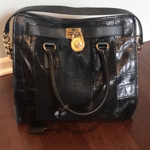 Michael Kors black large tote